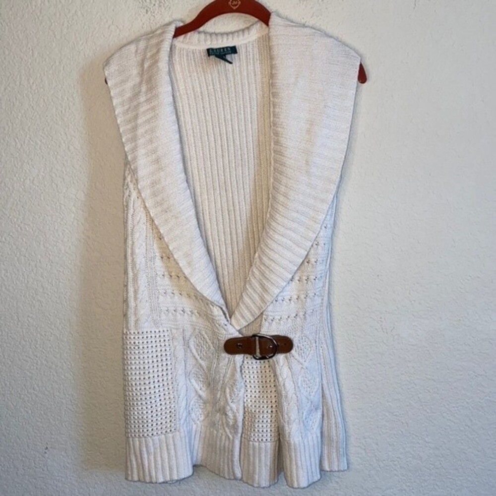 Lauren Ralph Lauren Cream Sweater Cardigan